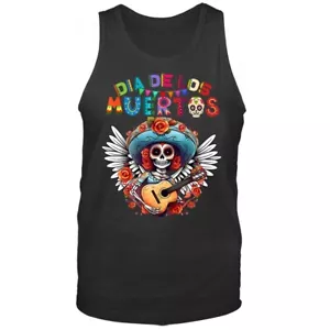 Canotta grafica Dia de los muertos catrina teschio di zucchero giorno dei morti halloween - Foto 1 di 8