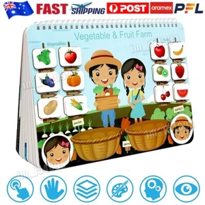 Busy Book for Kids 12 Pages Montessori Autism Sensory Educational Learning Toys - Picture 1 of 10