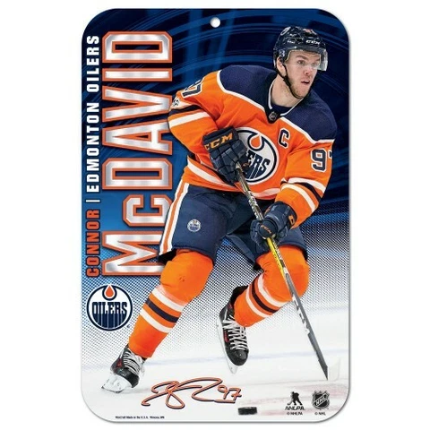 CONNOR MCDAVID EDMONTON OILERS 11"X17" PLASTIC SIGN DURABLE POSTER Cover