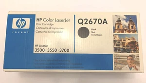 Q2670A 308A Genuine HP Black Toner Color LaserJet 3500 3500N 3550 3550N 3700 - Picture 1 of 4