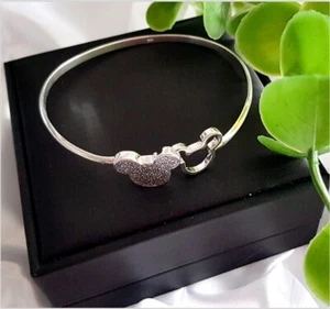 Disney MICKY & MINNIE MAUS ARMBAND 925 Silber Baguette Armkette ARMREIF Zirkonia - Bild 1 von 6