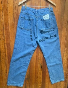 Funky PUNK Hip Hop RAP VTG Straight leg Womens Jeans W32 L38 - Picture 1 of 6