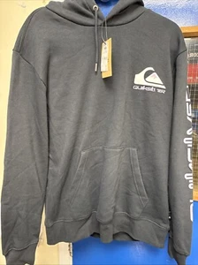 Sudadera con capucha Quiksilver rosa y blanco con etiquetas - Imagen 1 de 5