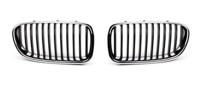 Fits For 2011-2016 BMW 5-Series F10 F11 F18 Front Bumper Grille Chrome & ˙Black - Picture 1 of 1