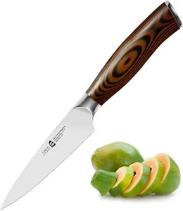 TUO Cutlery 4'' Paring Knife - Pakkawood Handle, Fiery Phoenix Series, with Case - Picture 1 of 3