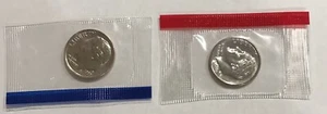 1989 P & D Roosevelt Dime US Mint Cello Unc 2 Coin Lot - Picture 1 of 2