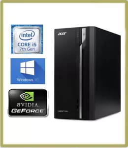 Acer Veriton S2710G MT PC Quad i5 7400 3.00GHz 8GB 1TB Windows 10 GT 710 1BAV - Picture 1 of 1