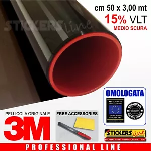 Pellicola Oscurante Vetri Auto Black Shade 3M BS15% MEDIO SCURA omologata 50X300 - Bild 1 von 6