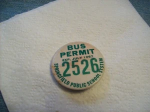 Antique/Vtg. School Bus Permit Badge 1967. Great Collectible - Picture 1 of 4