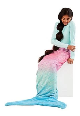 Saco de Dormir Manta Cola de Sirena Brillante Ombre Azul y Rosa Justice Girl NUEVO Foto 1 de 2