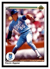 1990 Upper Deck #102b KEVIN APPIER RC Kansas City Royals ~E5B