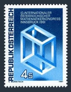 Austria 1187 two stamps, MNH. Michel 1680. Mathematicians' Congress, 1981. - Picture 1 of 1