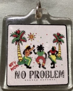 Nassau Bahamas No Problem Key Chain - Picture 1 of 2