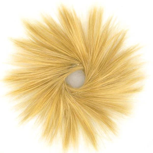 hair bun scrunchie golden blond ref: 21 24b peruk - Picture 1 of 2
