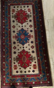 Teppich Läufer/Brücke Chotan handgeknüpft 180 x 90 cm mehrfarbig - Bild 1 von 5