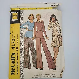 VTG McCalls 4172 Misses Top Skirt Pants Size 10 Bust 32 1/2 Uncut Sewing Pattern - Picture 1 of 4