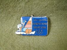 1988 Disneyland Olympic Team Salute Donald Duck Sailing Pin