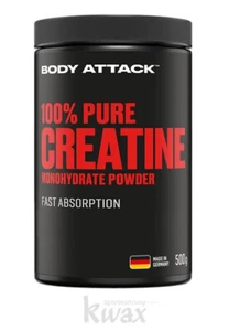 (EUR 41,58/kg) Body Attack - 100% Pure Creatine Monohydrat Powder - 500g Pulver - Bild 1 von 1