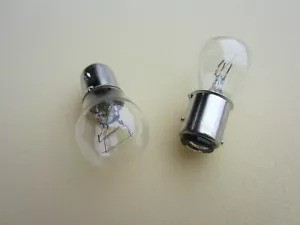 2 LUCAS 380 BULB TAILLIGHT 12V 21/5W BAY15D 99-0542 TRIUMPH BSA NORTON - Picture 1 of 2