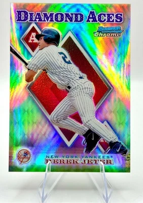 1999 Bowman Chrome - Diamond Aces REFRACTOR Derek Jeter #DA13 New York Yankees - Image 1 of 2