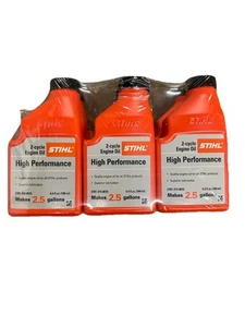 6 Stück - Stihl 6,4 Unzen Flasche / 2,5 Gal Mix Hochleistungsölmischung 50:1 2-Zyklus - Bild 1 von 2