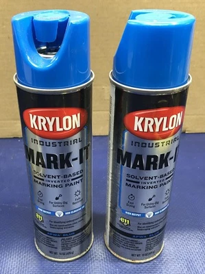 Pintura en aerosol Krylon Mark-It latas de 15 oz X 2 - marca azul APWA Foto 1 de 3