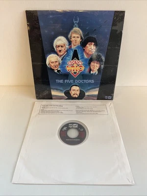 DOCTOR WHO THE FIVE DOCTORS LASERDISC VG+ 3717-80 - Image 1 of 4
