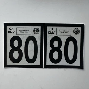 California Commercial Gross Vehicle Weight Sticker 80,000 / 80,000 WEIGHT DMV - Picture 1 of 2