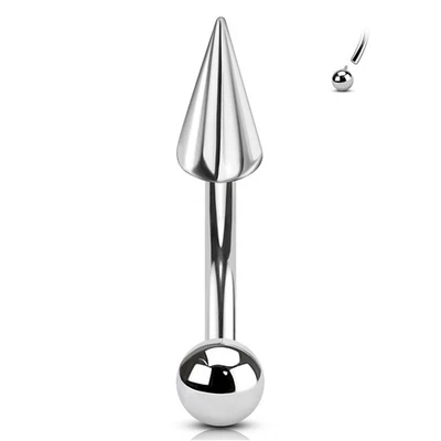 G23 Titanium 16G Cartilage Eyebrow Stud Lip Snug Helix Cureved Piercing Jewelry - Image 1 of 4