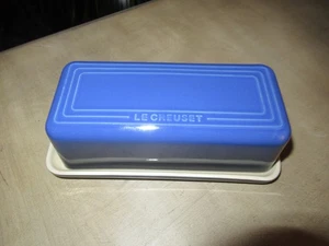 Le Creuset Signature Rectangle Butter Dish Marseille Blue - Picture 1 of 9