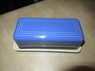 Le Creuset Signature Rectangle Butter Dish Marseille Blue - Image 1 of 4