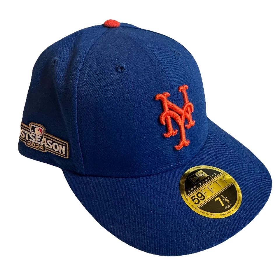 2024 New York Mets Postseason New Era 59FIFTY Fitted Hat 7 1/8 Authentic MLB NWT - Image 1 of 4