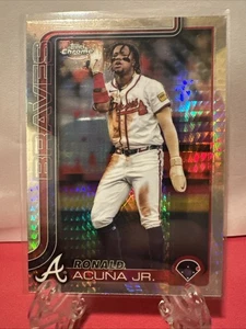2025 Topps Chrome Ronald Acuna Jr. #257 Prism Refractor Atlanta Braves - Picture 1 of 1