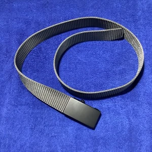 Mark Fred Men's Canvas Black/Grey Rachet Belt, 32 to 36 - New - Picture 1 of 4
