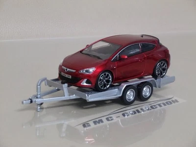 CARRELLO PORTA AUTO CAR TRANSPORTER TRAiLER + PEDANE IXO 1/43 (AUTO NON INCLUSA) - Immagine 1 di 4