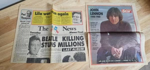 Original Vintage San Antonio Zeitungsartikel John Lennon Tod Dezember 1980 - Bild 1 von 3