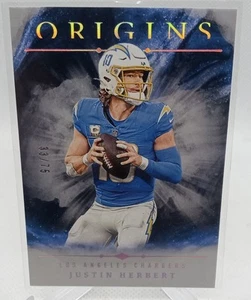 2024 Panini Origins - Justin Herbert #75 Silver /75 - Picture 1 of 2