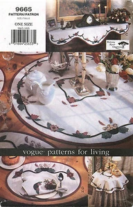 1990's VOGUE For Living Appliques For The Home Pattern 9665 UNCUT - Picture 1 of 1