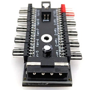 PC Fan Splitter CPU Cooler 4pin 10-Way Hub Adapter IDE 12V Power Connector PWM - Picture 1 of 8