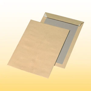 500 Papprückwandtaschen Versandtaschen C5 162 x 229 mm braun Kartonrückwand - Bild 1 von 3
