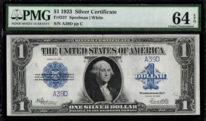 FR-237 1923 $1 SILVER A39D SERIAL #39 P.MG#64EPQ + - Picture 1 of 3
