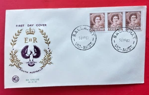 Australia 1962 Australia del Sur valor 2d FDC WCS - Purple Bird - Imagen 1 de 2