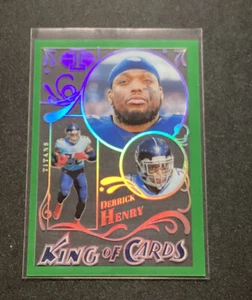2022 Panini Illusions - King of Cards Emerald #KC-9 Derrick Henry - Titans - Picture 1 of 2