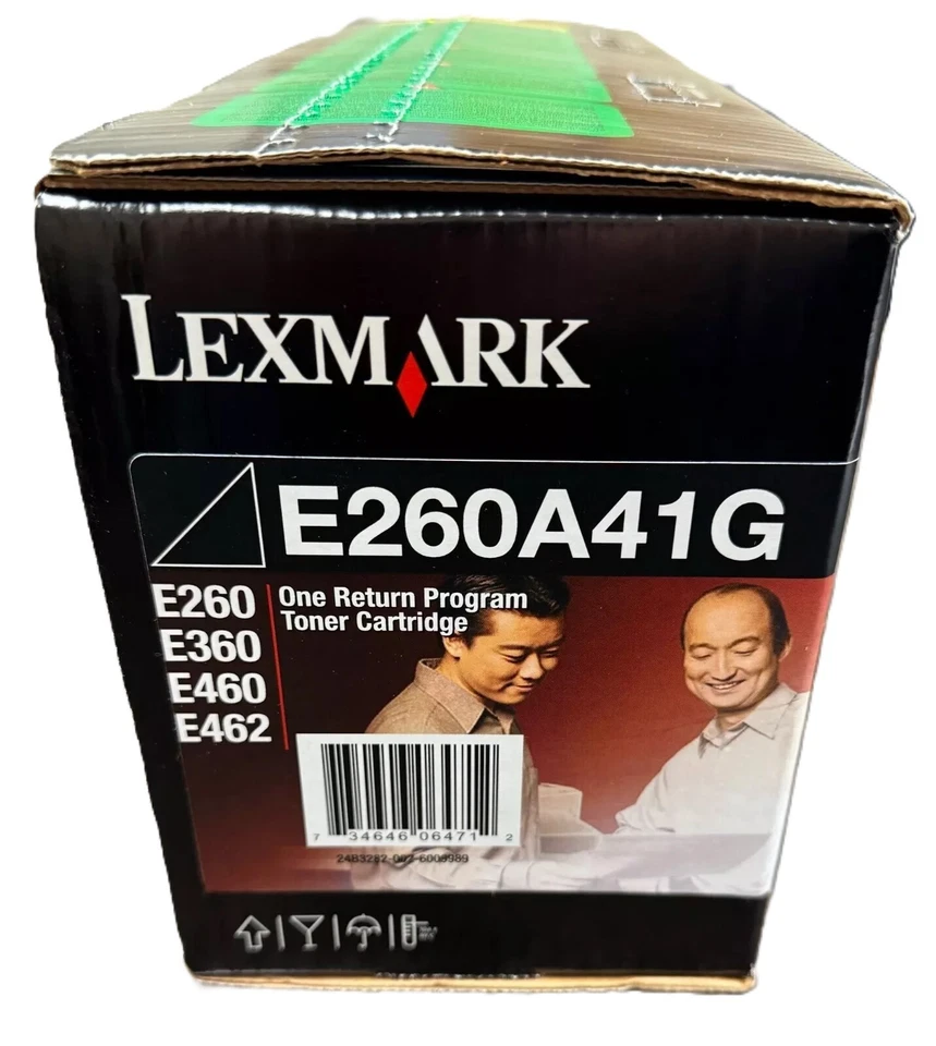Genuine Lexmark E260A41G (AKA E260A11A) Black Toner Sealed Box We Ship Fast - Image 1 of 1