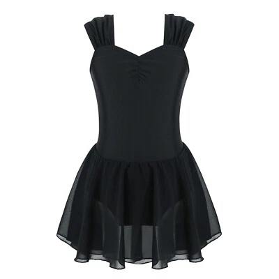 Kids Girls Ballet Dress Sequins Tutu Leotard Dance Costumes Ballerina Dancewear - Image 1 of 3