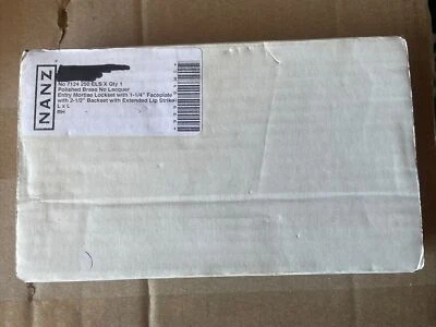 Nanz #7124 Entry Mortise Lock Polished Brass,RH - Image 1 of 4