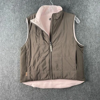 Sunice Vest Women's Small Brown Pink Full Zip Reversible Outdoors Fleece - Image 1 of 4