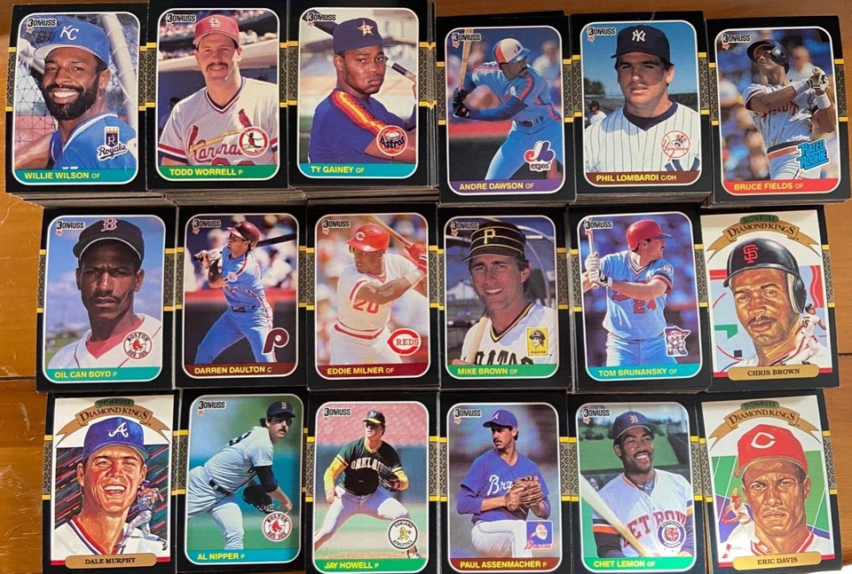 UP TO 80% OFF 1987 DONRUSS BASEBALL CARDS #1-660 YOU PICK - SEE DESCRIPTION - Image 1 of 1