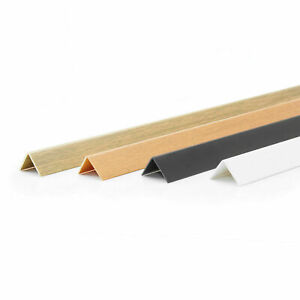 Winkelprofil Kunststoff Winkelleiste Profil PVC 2 Meter Ecken Holzverkleidung