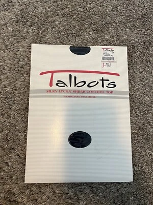 Pantimedias Talbots Lycra Sedosa Control Transparente Top Sandalia Talla C Azul Marino Foto 1 de 2